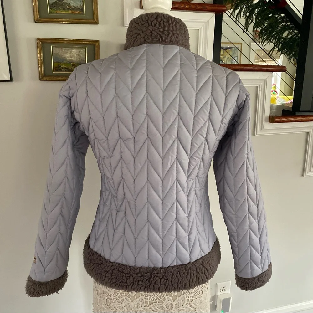 PATAGONIA Sherpa Chevron Quilted Zip Up Jacket Small - Picture 5 of 6